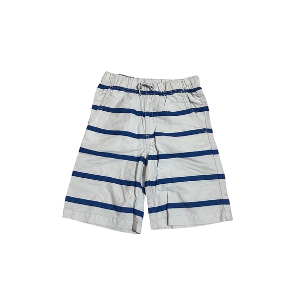 Nautica Other - Boys Nautica Blue White Striped Shorts Size 7 Cotton Elastic Waist Casual Summer